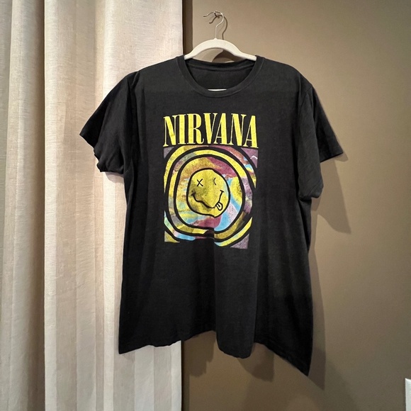 Other - Nirvana T-Shirt Tie Dye Smiley Face Pattern, Short Sleeve, Size Large